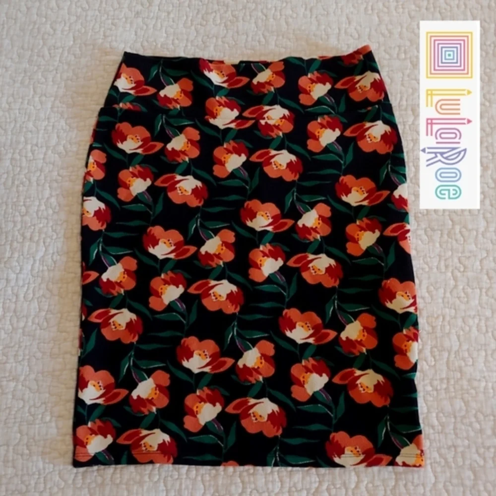 LuLaRoe Cassie Pencil Skirt, Size M, Floral